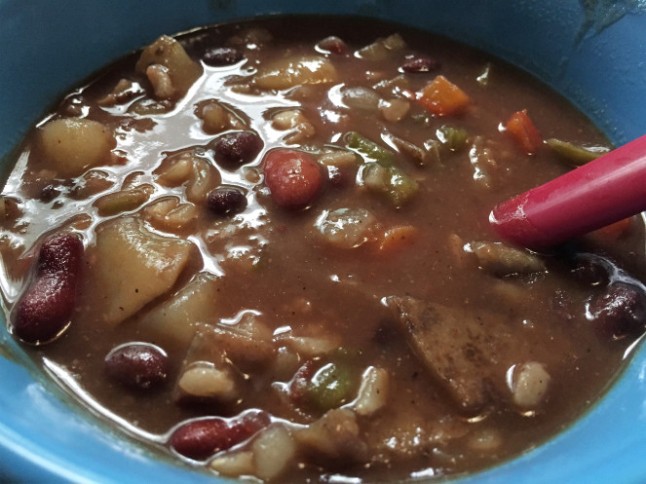 Black Bean Vegetable Stew 2 - KintheKitchen
